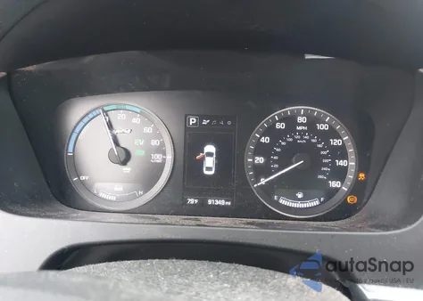 2017 Hyundai Sonata Hybrid Se из США, поврежденный, VIN KMHE24L36HA075462